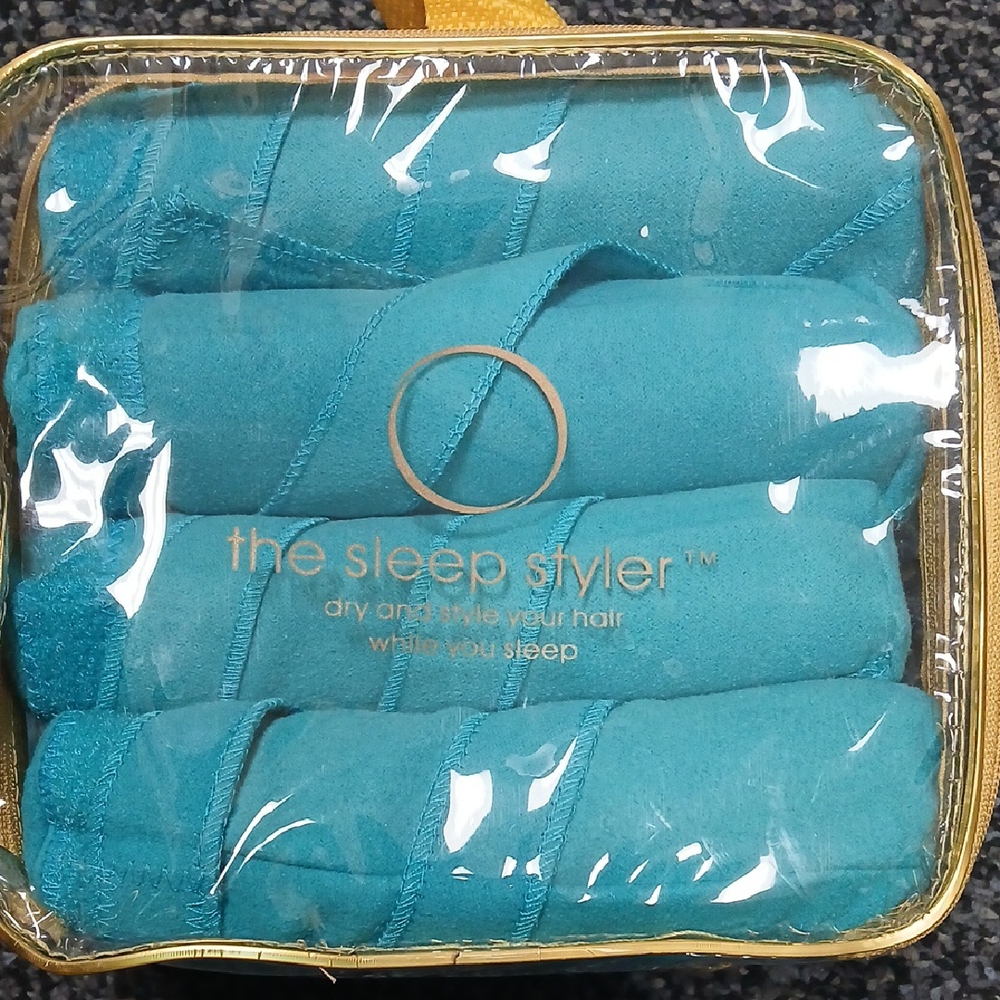 The Sleep Styler Blue Hair Rollers